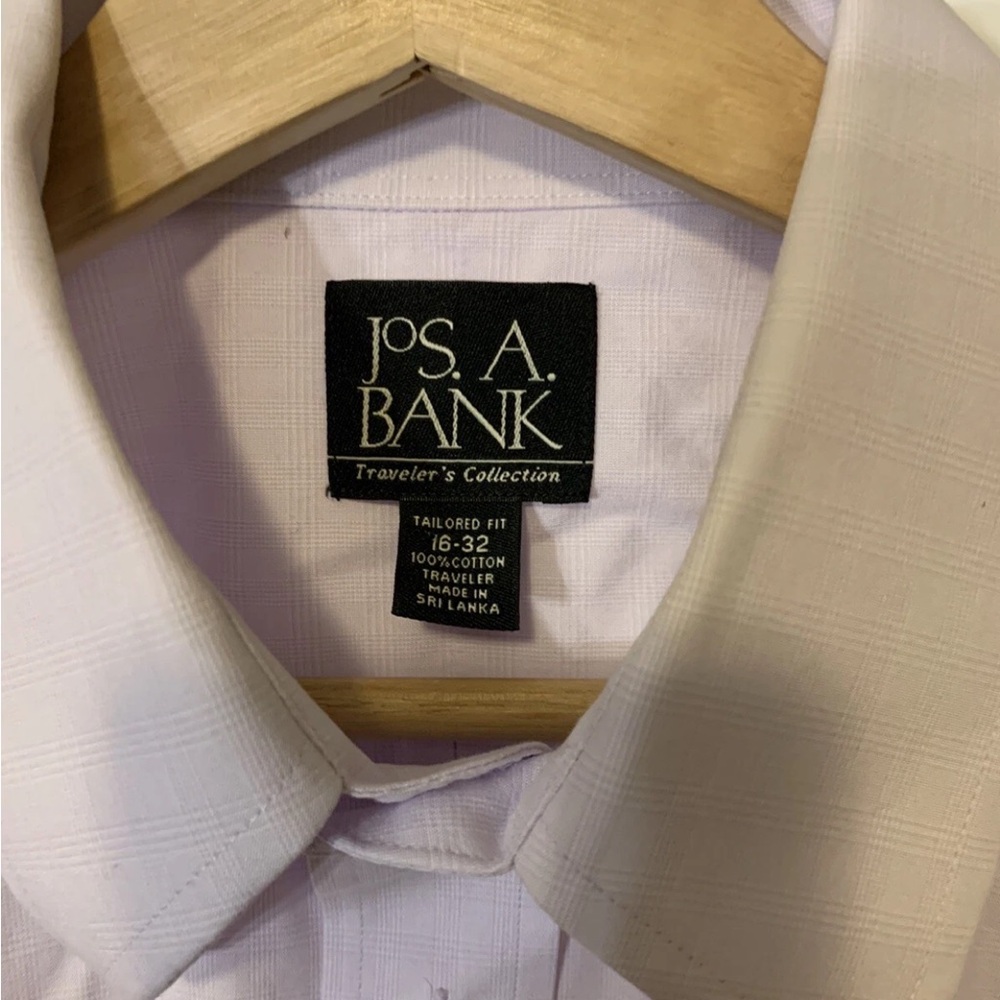 Jos. A. Bank Men's Sz‎ 16/32 Travelers Light Purple Dress Shirt